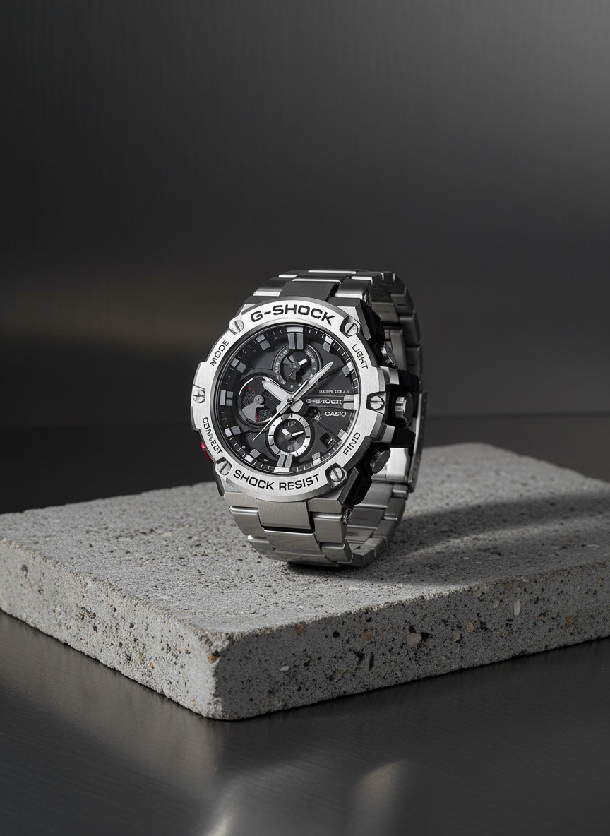 CASIO GST‑B100D‑1A lifestyle placement