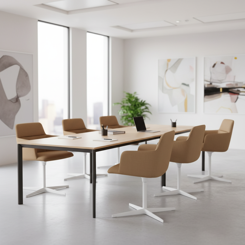 Accent chair with dramatic studio lighting