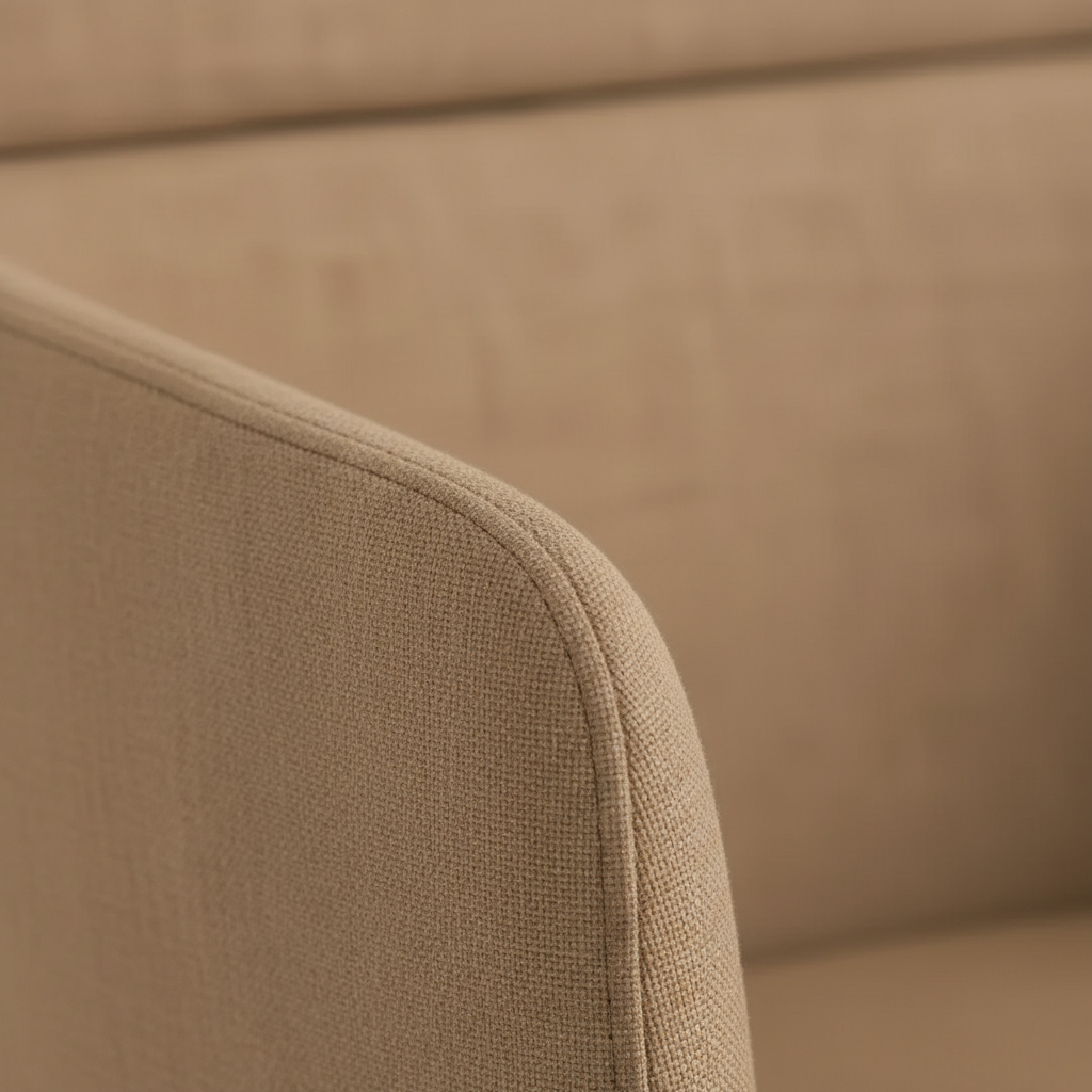 Accent chair in sunlit reading nook