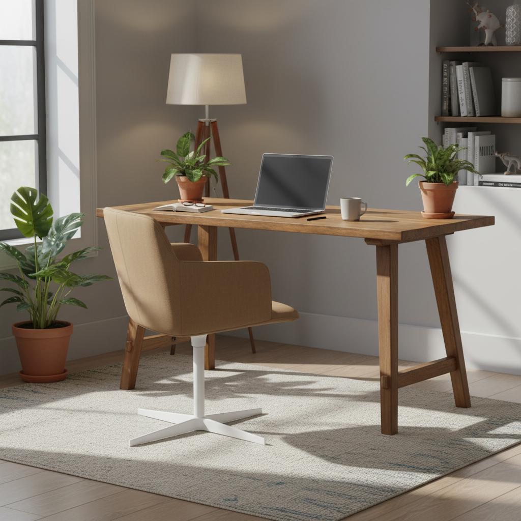 Accent chair in muted sage interior
